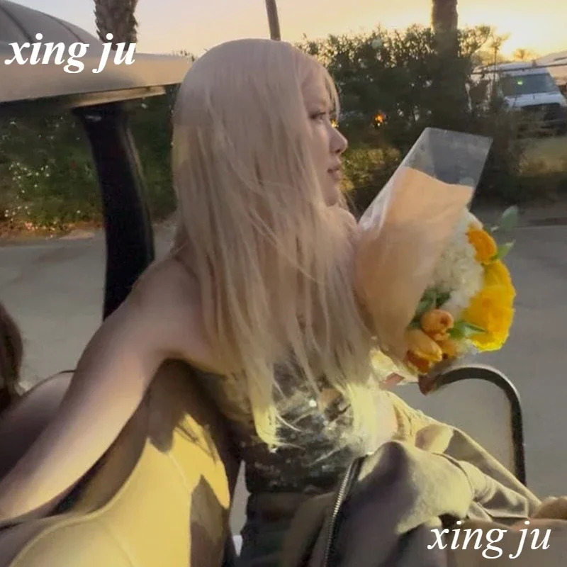 Ropa para el escenario de cantante Kpop, concierto coreano, chaleco Sexy con lentejuelas ahuecadas, Tops cortos, disfraces de Cosplay para mujer