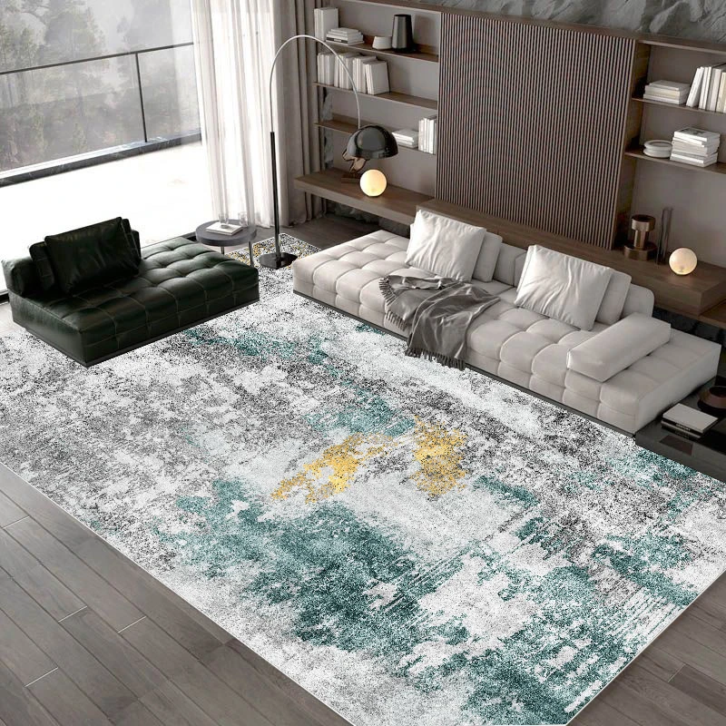 

Abstract Luxury Rugs Living Room Modern Home Decoration Carpets for Bedroom Fluffy Comfortable Plush Washroom Floor Mat Washable