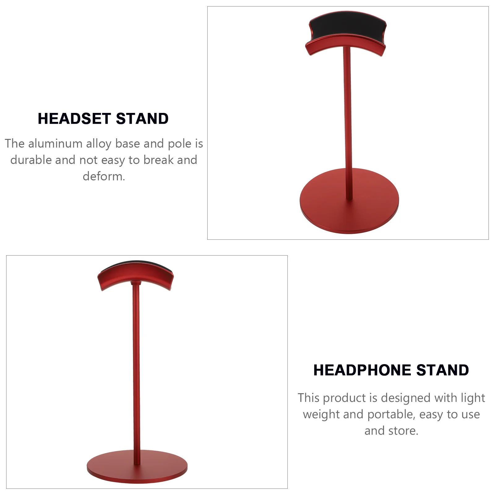 

1pc Stand Aluminum Alloy Headset Holder For All Headphones Gaming Headset Support Desktop Organizer Display Stand Storage