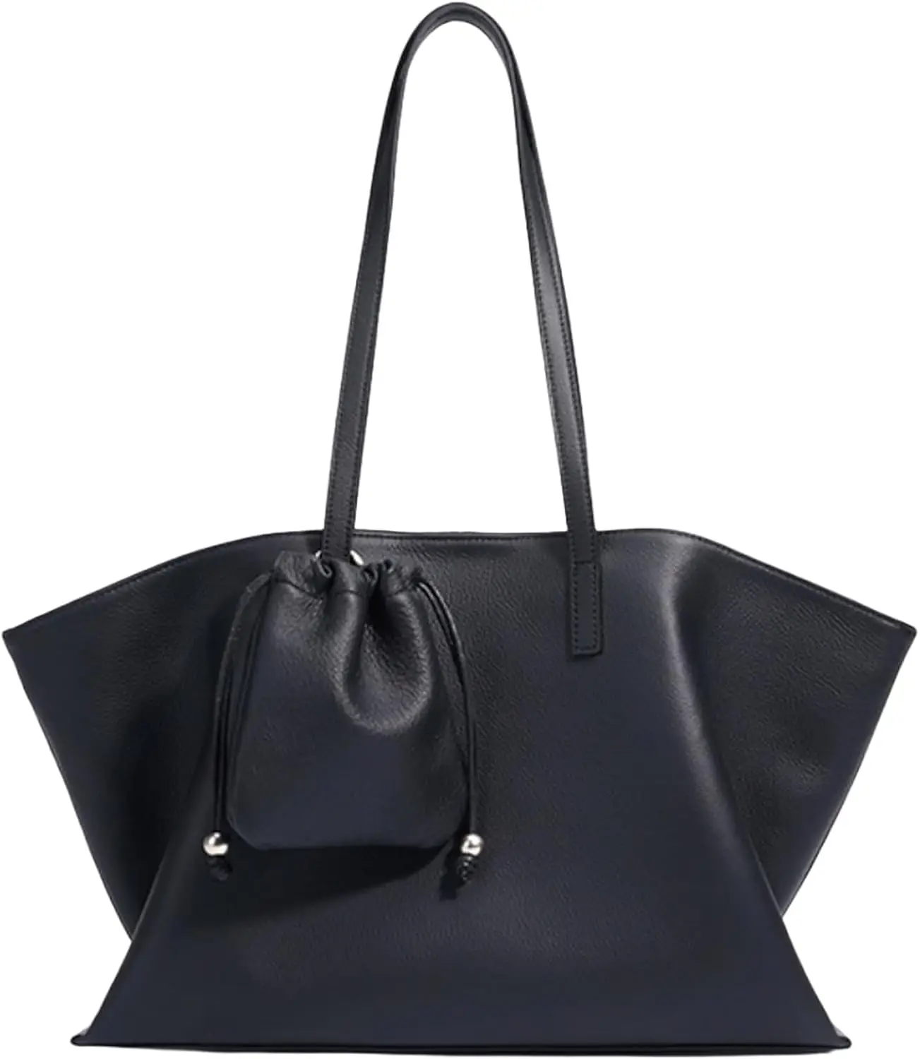 

Genuine Leather Tote Bag for Women, Soft Large Capacity Shoulder Handbag Fashion Top Handle Purse