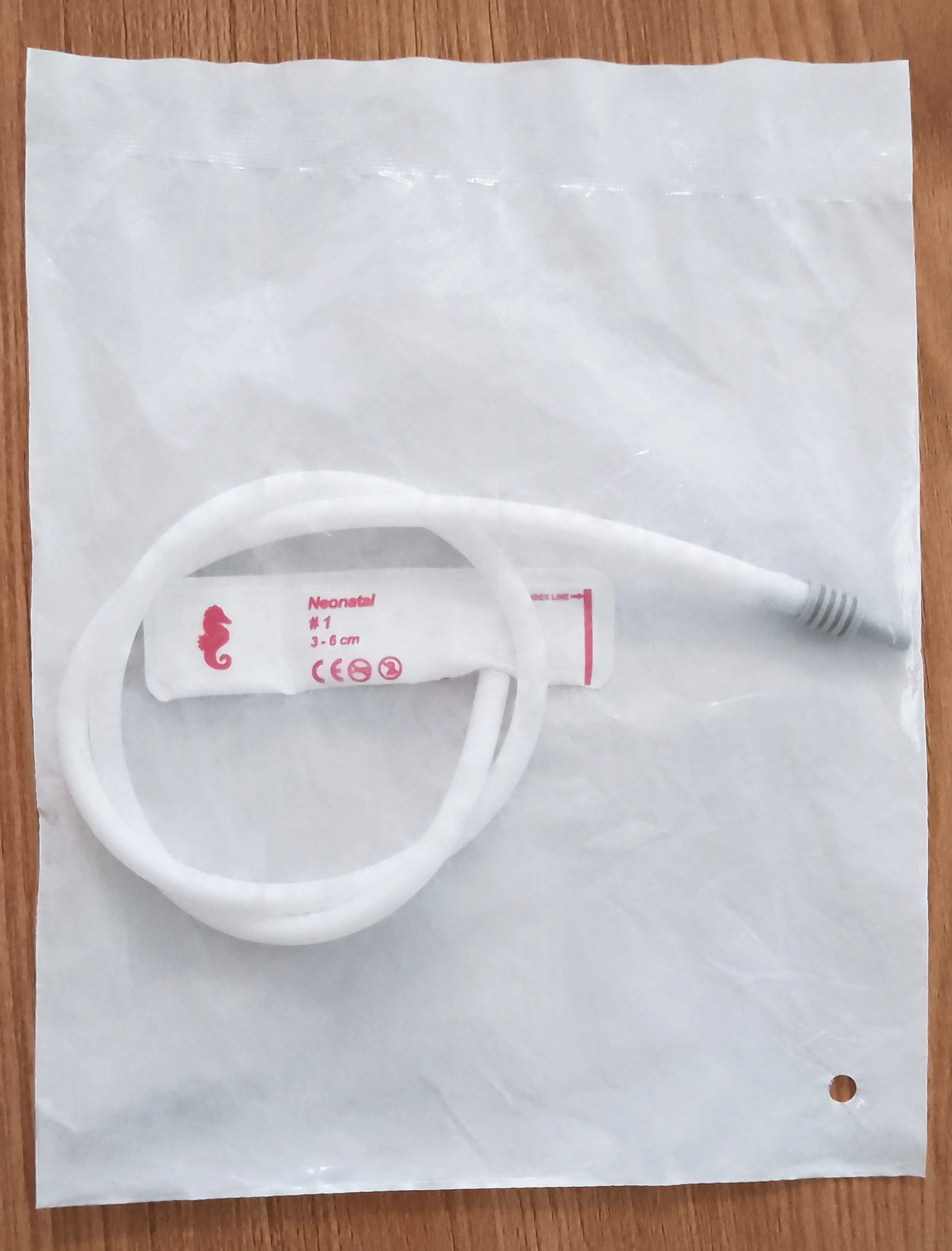 1#2#3#4#5# 1set 5pcs Veterinary blood pressure cuff disposable blood pressure cuff one tube non woven neonatal nibp cuff