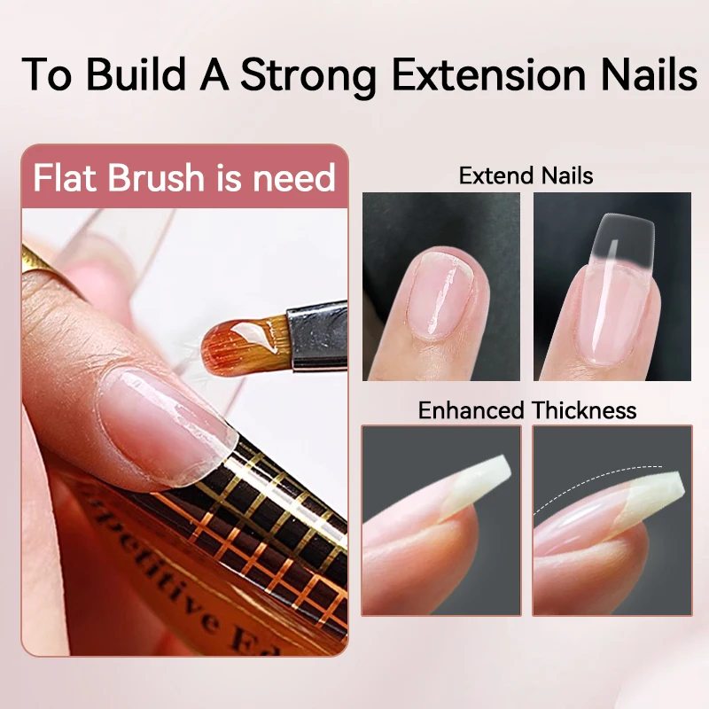 UR SUGAR 15ml Estensione in fibra di vetro Gel per unghie Crack Rotto Riparato Fibra di seta Acrilico Trasparente Costruzione rapida Gel UV Smalto per manicure