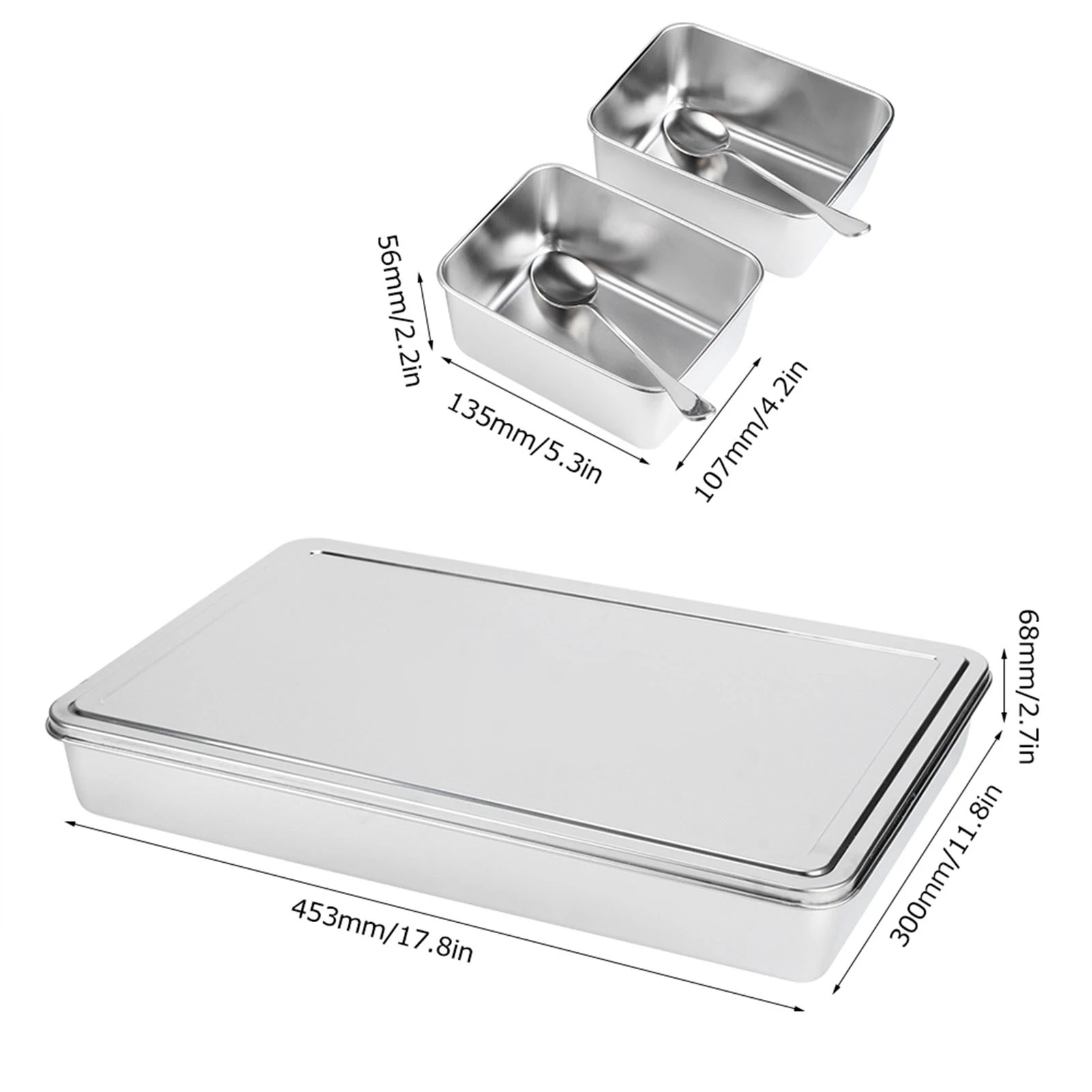 8 Grids Stainless Steel Seasoning Box Condiment Storage Containers Spice Jar Kitchen Utensils Condiment Box Kitchen Accessories
