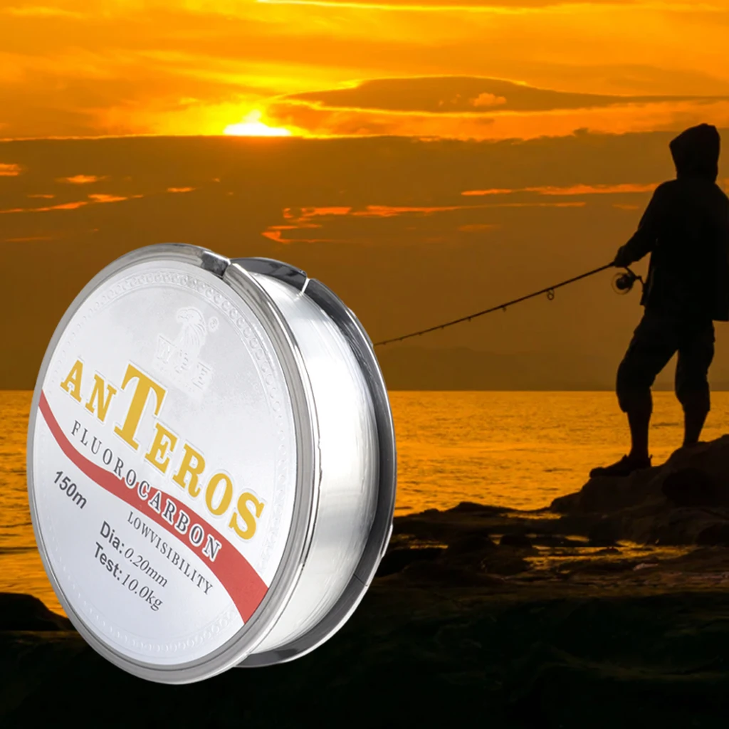 150m Fluorocarbon  Fishing Line Underwater Shock Resistant Leader Saltwater and Freshwater Trout Fishing Accessories