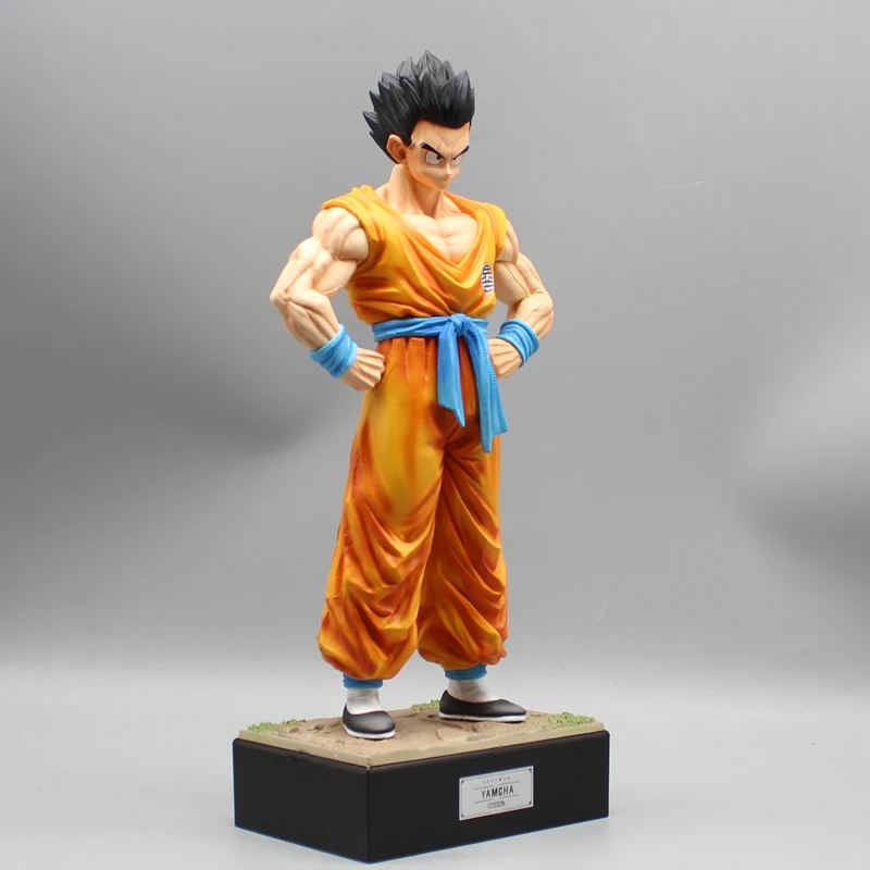 31.5cm Dragon Ball Unlimited Yamcha PVC Anime Surrounding GK Handmade Trendy Play Model Statue Collection Ornament Gift