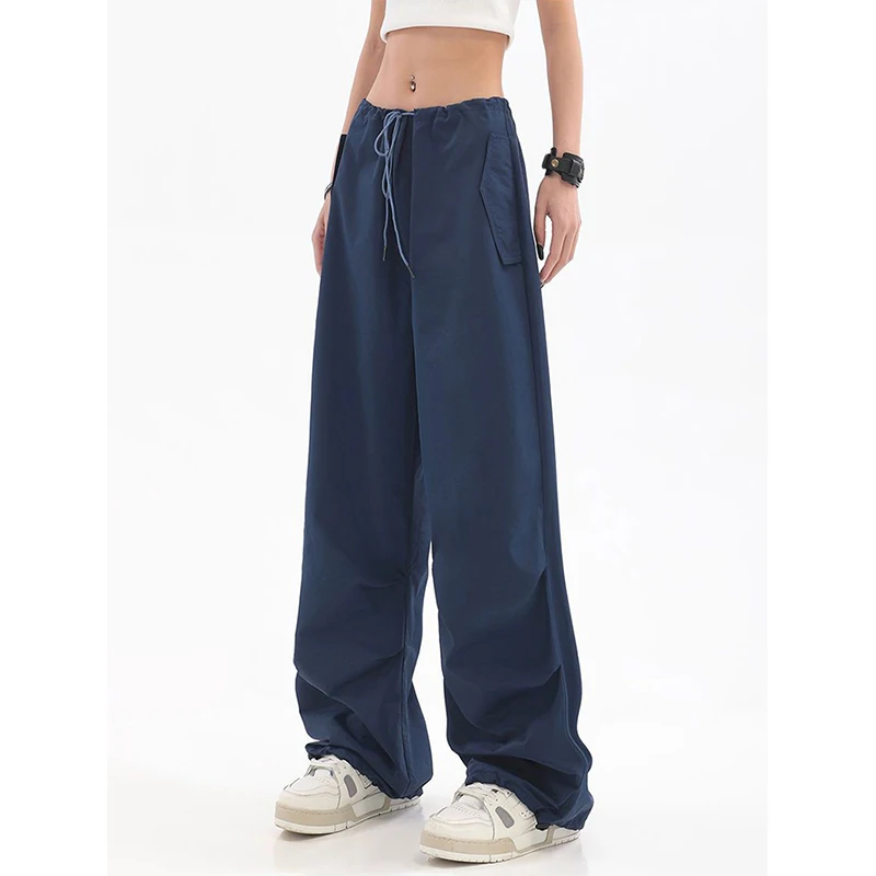 MEXZT Y2K Cargo Broek Vrouwen Streetwear Zwart Baggy Joggingbroek Zomer Harajuku Wijde Pijpen Joggers Koreaanse Mode Rechte Broek