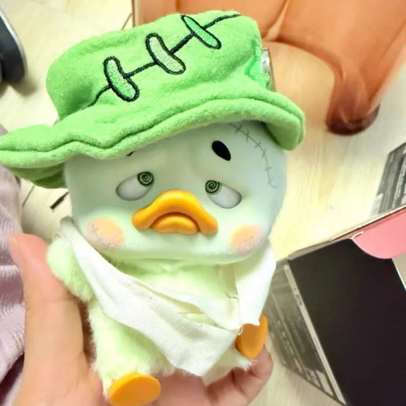 정품 애니어잉 덕 업셋덕 컬러풀 플레이어 덕 깃털 벨벳 블라인드 박스 트렌디 플레이 백 할로윈 귀여운 인형 선물