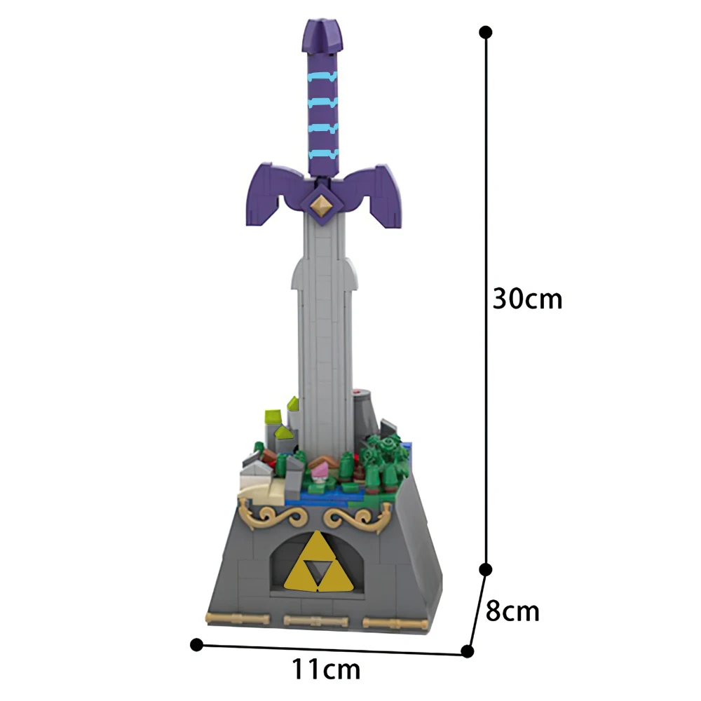 Moc Baustein Sketch Architektur Actionfigur Ziegel Spielzeug Geburtstagsgeschenke Zeldaed Master Sword Shielder Shrined Keglo Seeds