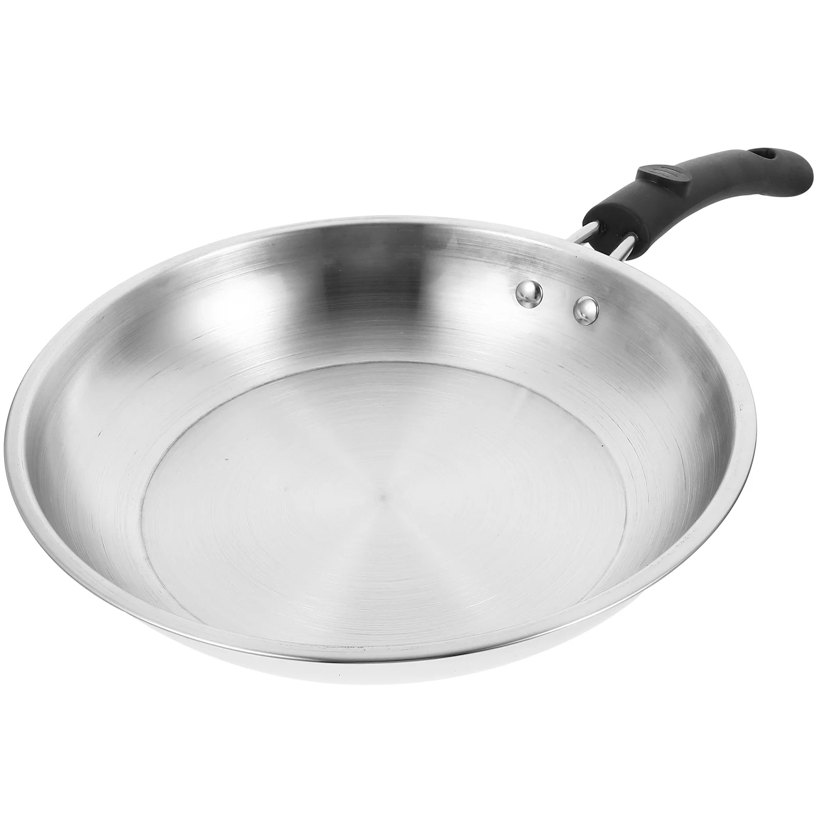 

Stainless Steel Frying Pan 22cm Non stick Easy Clean Home Kitchen Camping Hiking BBQ Tamagoyaki Omelette Vegetables Burgers