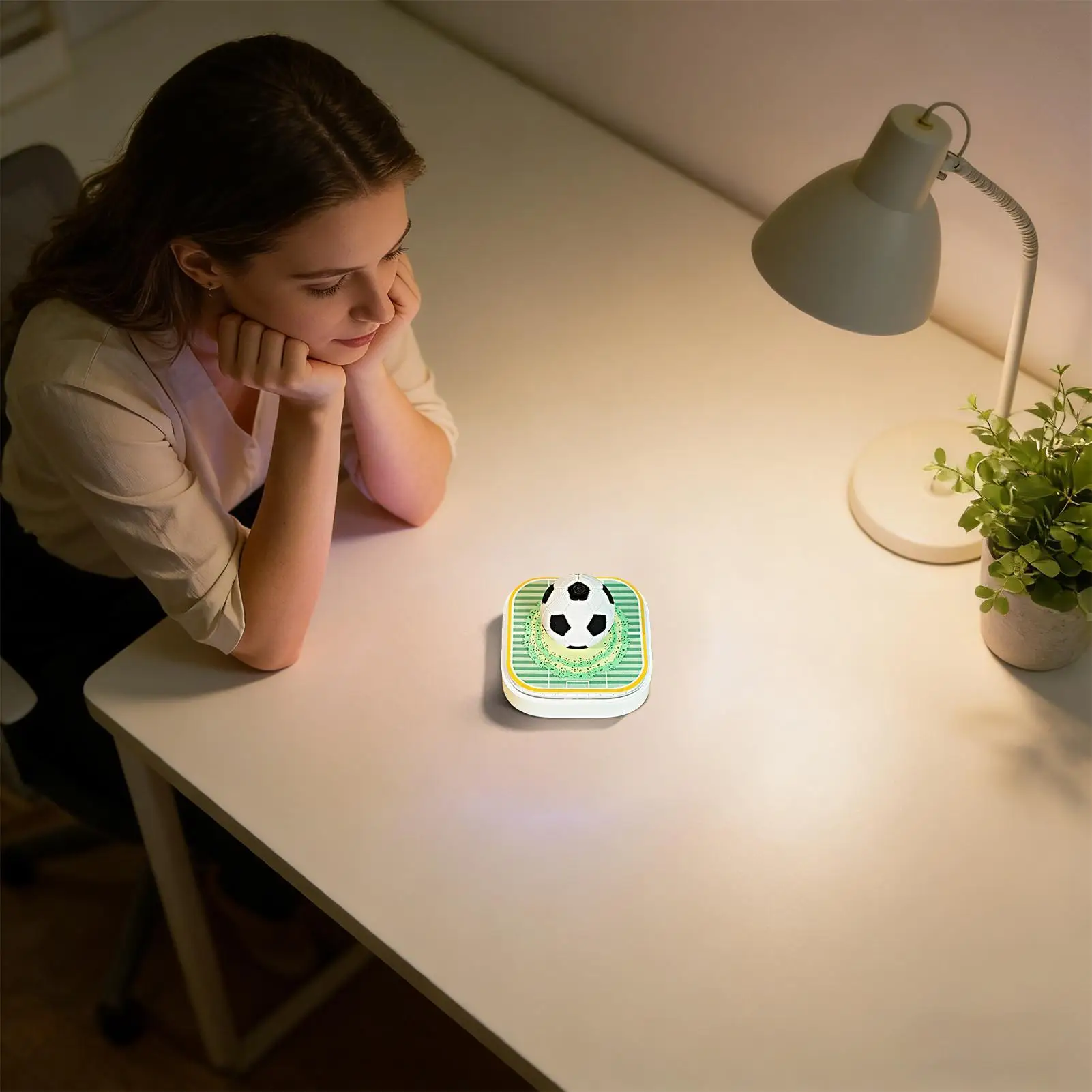 

2026 3D Calendar Soccer Shape Table Decoration Tear Away Desk Calendar For Fans Sports Enthusiasts Freelancers Teachers Office