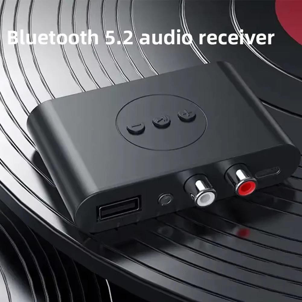 Bluetooth 5.2 Audio Receiver NFC U Disk 3.5mm AUX RCA USB Stereo Music Wireless Adapter With Mic For Car Kit Speaker Amplifier