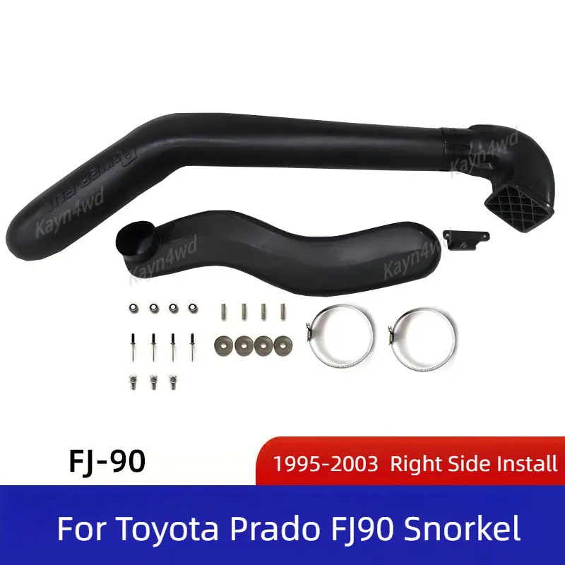 Off Road 4x4 Car Accessories Air Intake Snorkel Kit For 1995-2003 TOYOTA Lander Cruizer Prado LC90 FJ90 Wading Breath Hose Pipe