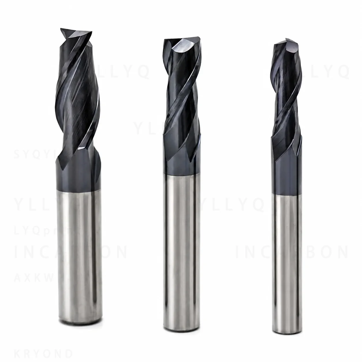 2 Flute Alloy Coating Tungsten Steel End Mill Milling Cutter CNC Machining Milling Machine Tool Kit Wholesale Set