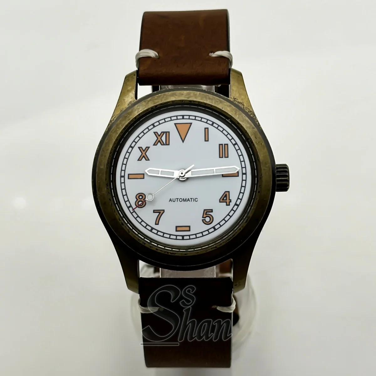 

Часы пилота 36 мм/39 мм, бронзовый корпус, кожаный ремешок, сапфировое стекло, водонепроницаемость 10 АТМ, NH35 PT5000, мужские часы с автоматическим механизмом