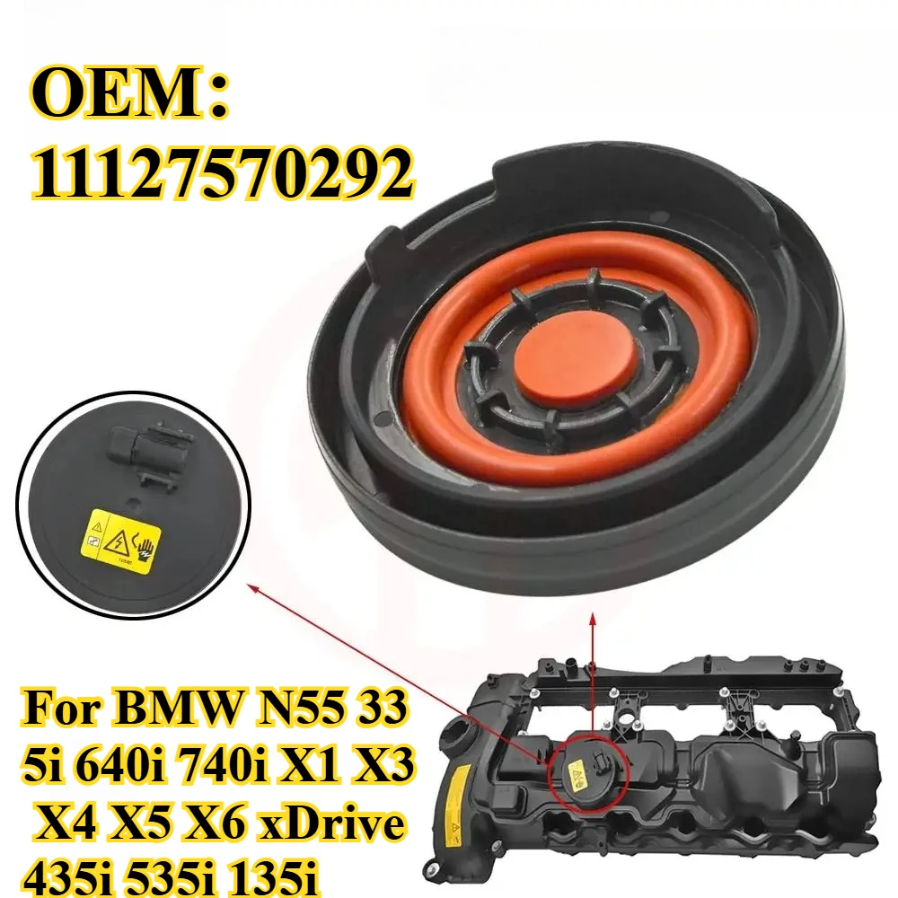 

For BMW N55 335i 640i 740i X1 X3 X4 X5 X6 XDrive 435i 535i 135i Car Engine PCV Valve Cover Repair Kit 11127570292