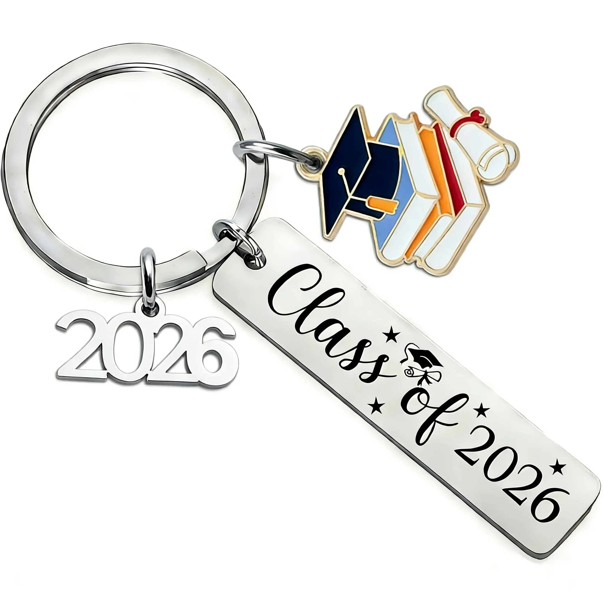 

Unisex 2026 Graduation Keychain, Premium Single Gift Option, Ideal Memorial Present for High School and College Graduates