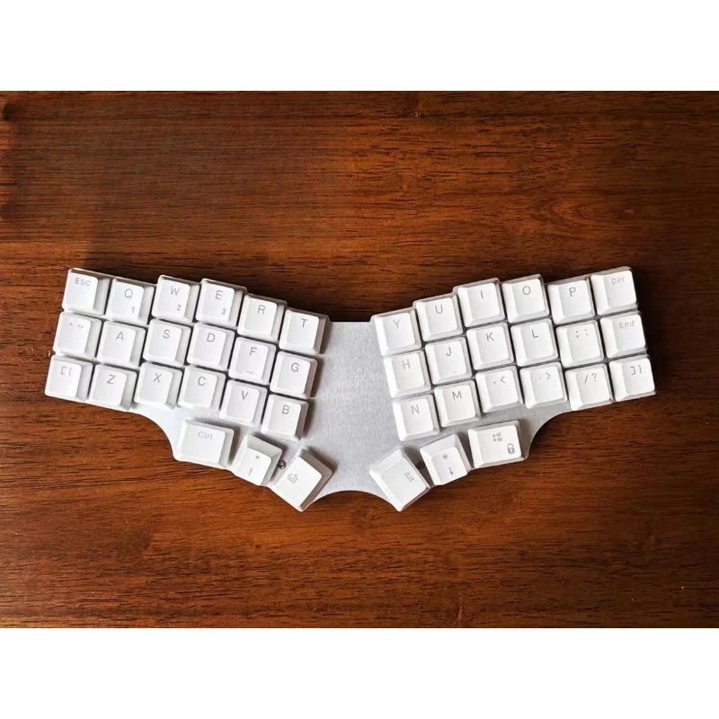 Keyboard Split Corne V4 X36 42-tombol Tata Letak 9-lapis Aluminium Hot Swap QMK Keyboard Mekanik Split Kustom Aksesoris Gamer