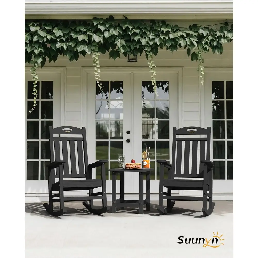 Weather-Resistant 2-Piece Outdoor Rocking Chairs | Enjoy Comfortable Seating, Share Relaxing Moments, Endure Seasons in Style