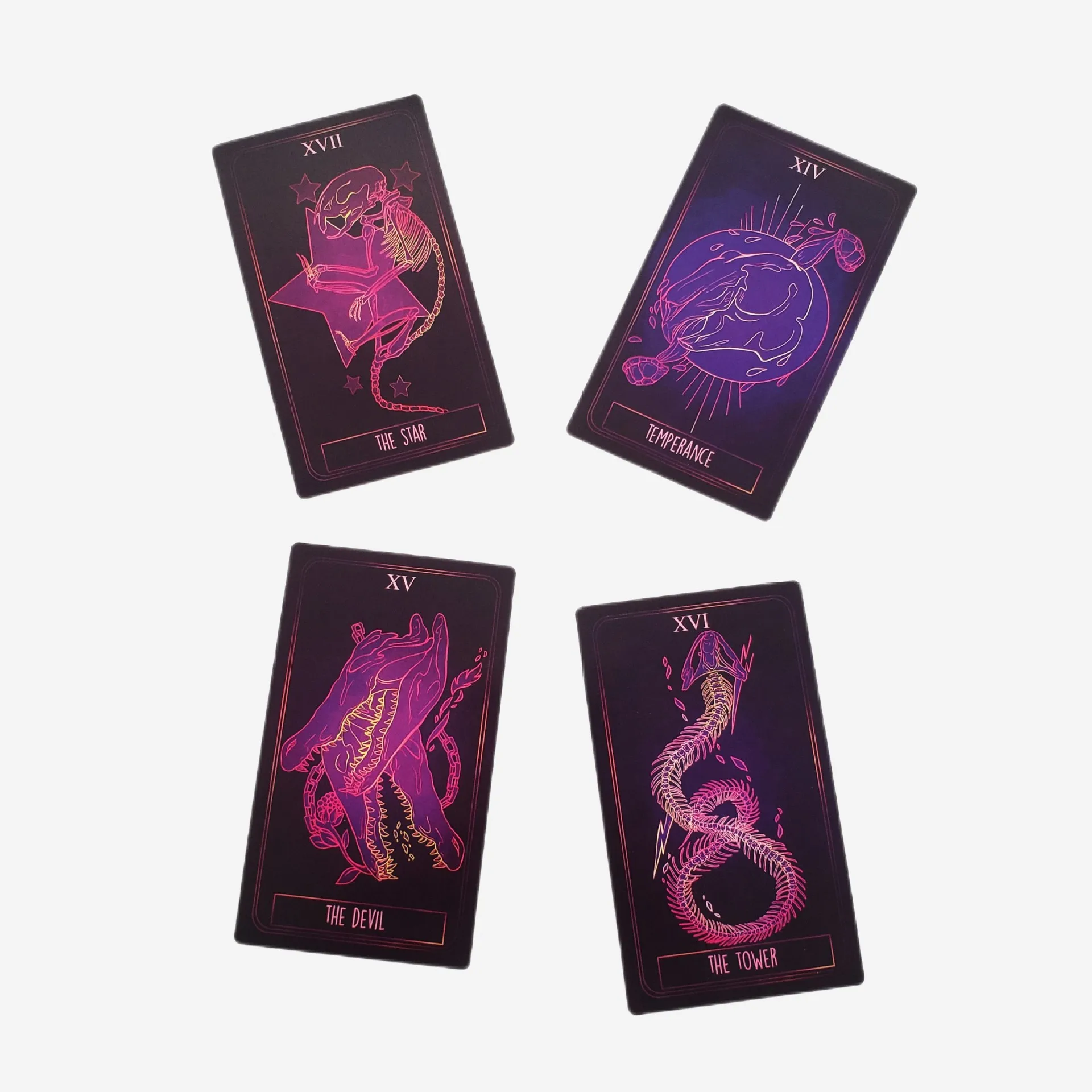 The Bone Tarot Deck  Big Size 12x7cm Contains 78 Cards With Paper Guidebook English Edition Board Games Playing Cards Gift