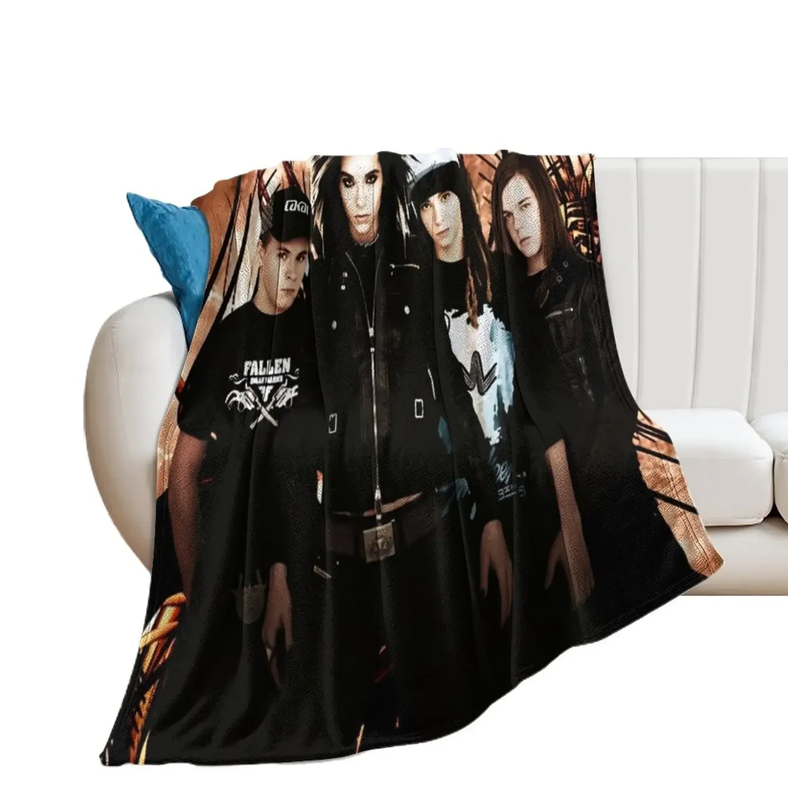 The Tokio Hotel Fire Throw Blanket Kid'S Fashion Sofas decorative Blankets