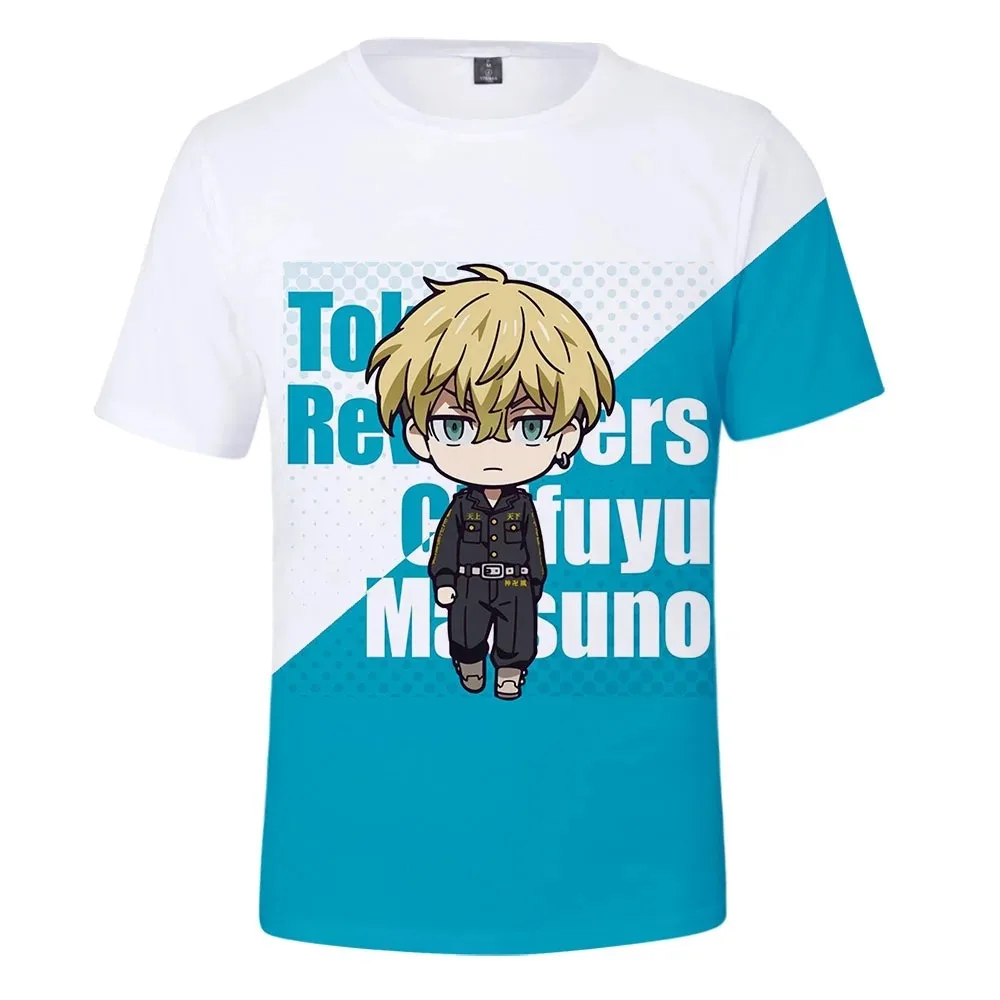 3d impressão anime tóquio vingadores t camisa meninos meninas crianças manga curta hanagaki takemichi ken ryuguji manjiro sano