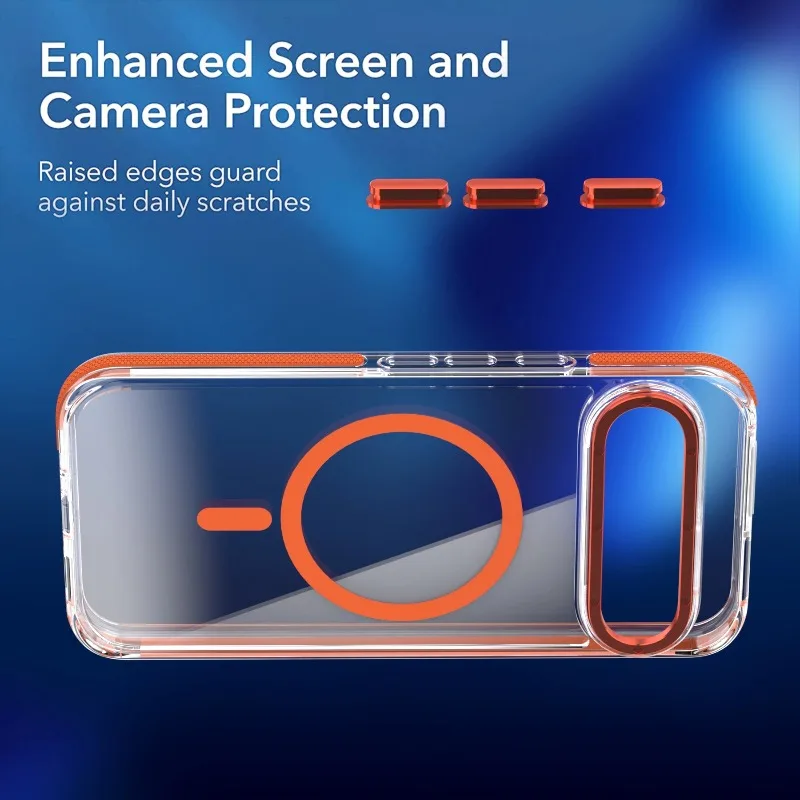 Luxury High Transparent Phone Case For Google Pixel 10 9 Pro XL10 Pro 5G For Magsafe Magnetic Wireless Charging Shockproof Cover