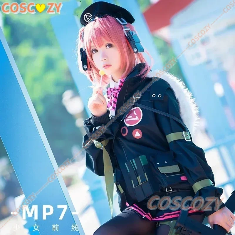 Girls Frontline Mp7 Cosplay Costume Wig Coat Shirt Uniform Bag Halloween Suit For Women