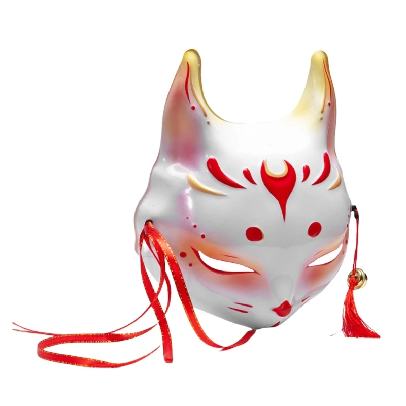 Halloween Foxes Mask Halloween Animal Mask Costume Accessory for Men Women DXAA