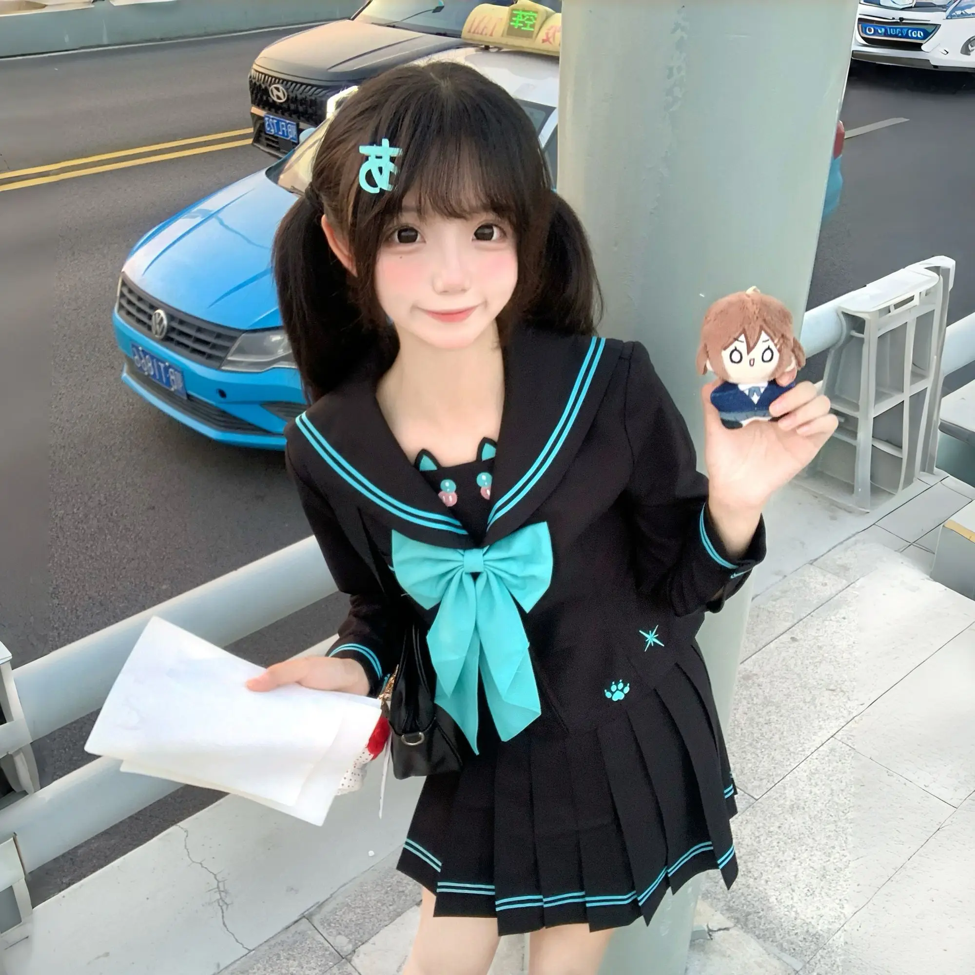 

Japan Jk Uniform Sailor Suit Suit College Style Middle Suit Waist Waist Autumn And Winter Uniform