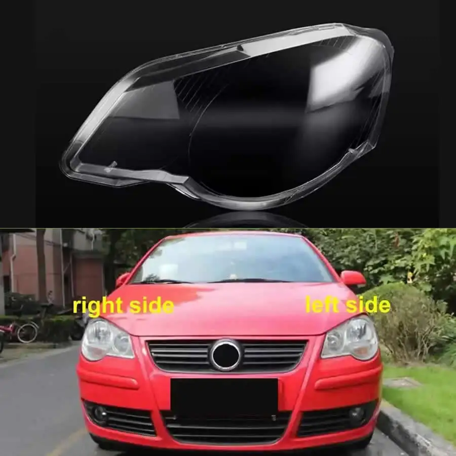 

For Volkswagen VW Polo 2006 2007 2008-2010 Headlight Shell Transparent Headlamp Cover Replace The Original Lampshade Plexiglass