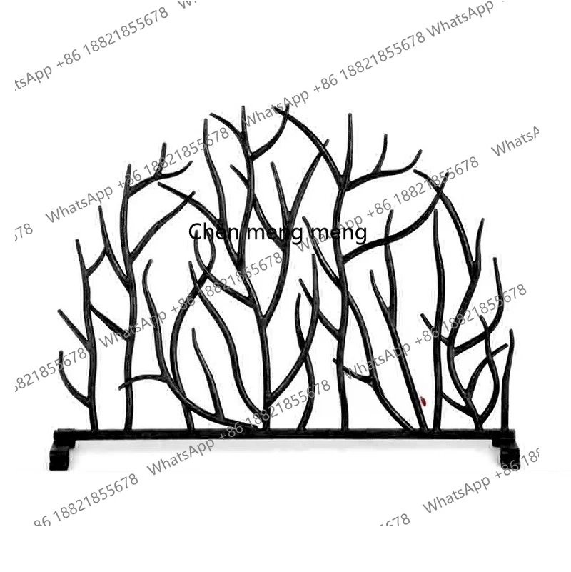 Fireplace partition B & B natural branch partition original ecological decorative tree trunk fireplace fence