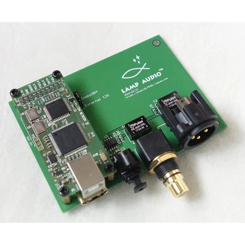 XMOSAmanero Itália Interface digital USB I2S/IIS para placa de saída óptica coaxial SPDIF AES