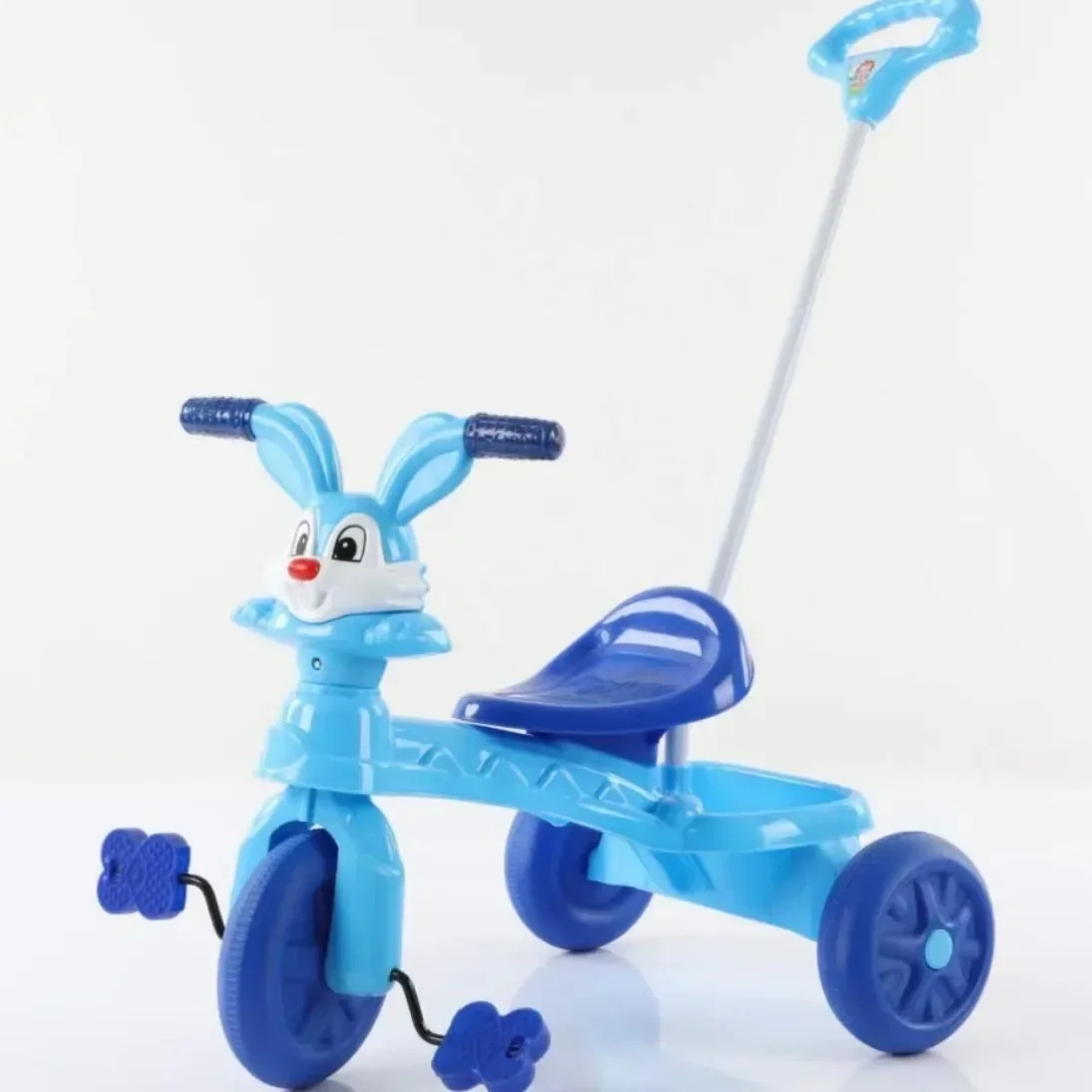 Tricycle pour enfants de 3 à 6 ans, poignée de poussée, avec pédale, anti-renversement