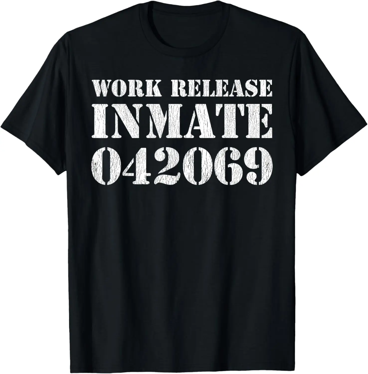 Work Release Inmate County Jail Funny Prison Costume T-Shirt