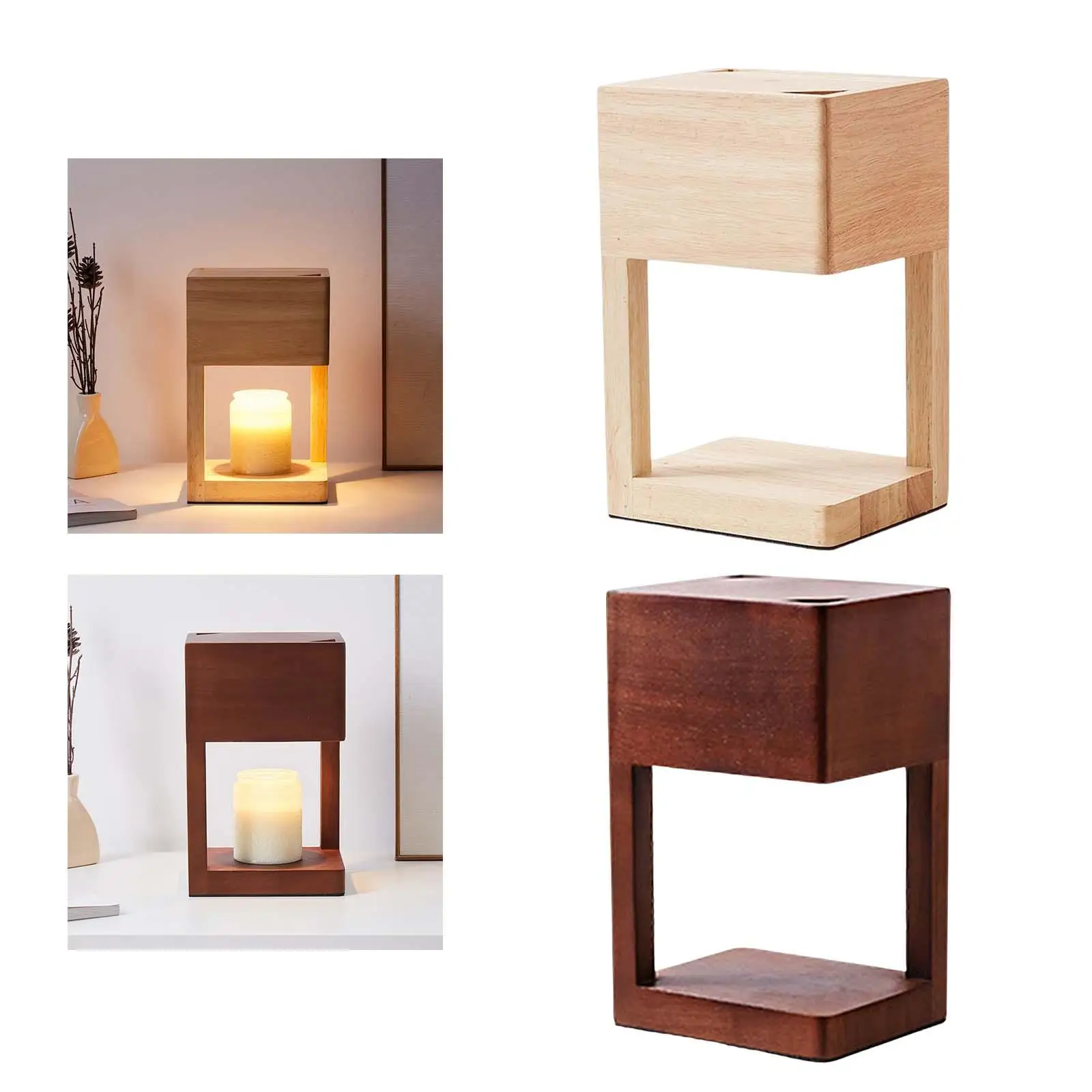 Candela in metallo Wax Melting Warmer bruciatore a olio lampada aromatica lampada da tavolo per la casa camera da letto soggiorno Decor EU Plug
