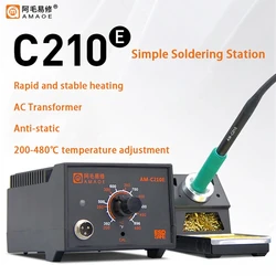 AMAOE AM-C210E soldering station compatible with JBC soldering iron head I IS K C210 handle simple welding repair station tools