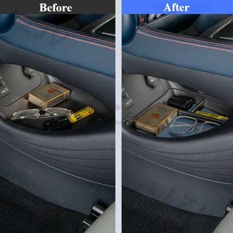 Suitable For BYD Yuan Plus Glory Version Central Control Lower Storage Box BYD Atto3 Car Finishing Storage Box Accessories Modif 3