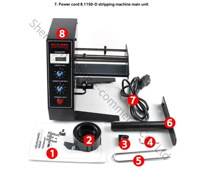 1150D Label Peeling Machine Speed Control Counting Intelligent Induction Separation Stripping Machine Tearing Machine