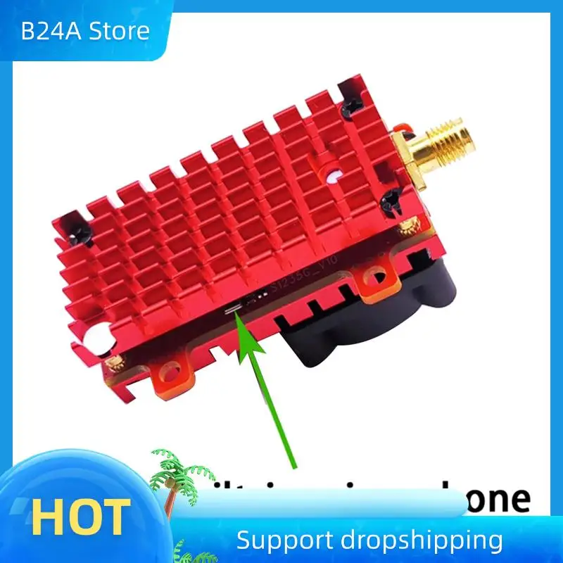 

B24A 5.8G 48CH 2W FPV VTX+FPV Antenna Audio Video Transmitter 2000Mw Built-In Mic For FPV Long Range RC Drone