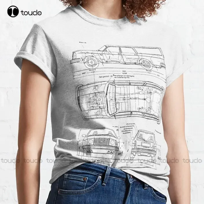 245 Road Test 200 Series, 200, 240, 245, Estate, Saloon, Sedan Classic T-Shirt Fall Shirts Women Xs-5Xl Streetwear All Seasons