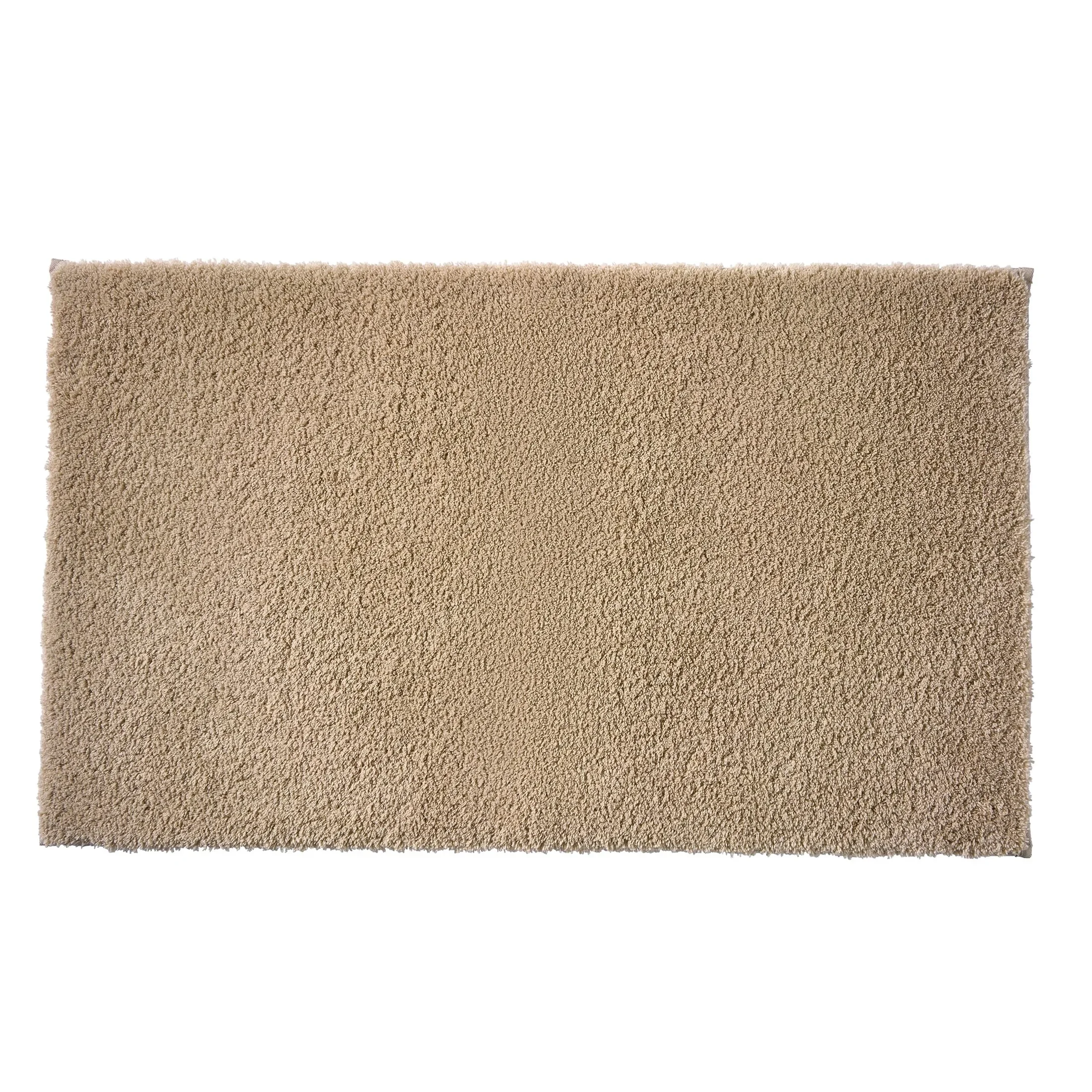 

20"x34" Almond Biscuit Ultra Soft Polyester Bath Rug
