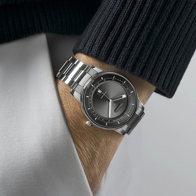 PONIGER تصميم الأزياء الكلاسيكية أعلى العلامة التجارية ميوتا 9015 حركة مضيئة مؤشر ساعات المعصم التلقائية