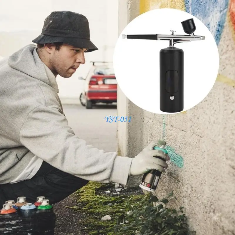 

E15A 7.4V Pressure Pneumatic Sprayer Guns System With Cleaning Brush For Deep Skin Rehydration Precise Sprayer Painting Tasks