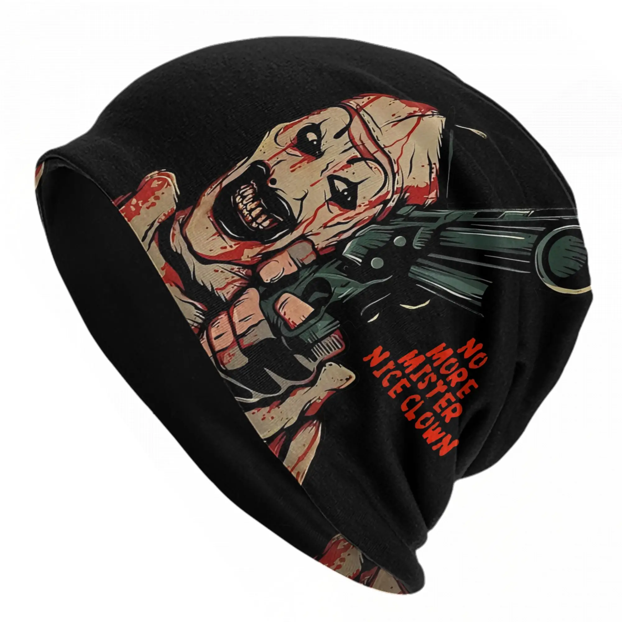 Terrifier Art The Clown Bonnet Hat Hip Hop Outdoor Skullies Beanies Hat  for Men Women Warm Dual-use Caps