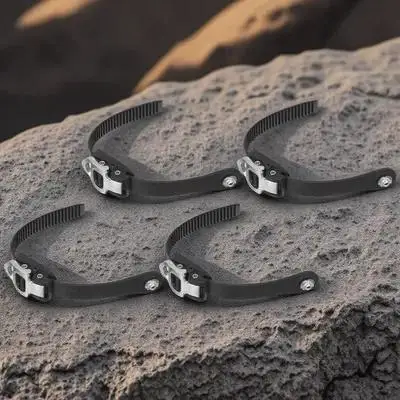 

4Pcs Skate Buckle Strap Roller Skating Fixing Strap Adjustable Length Sturdy PP Material Smooth Skating Control Skate