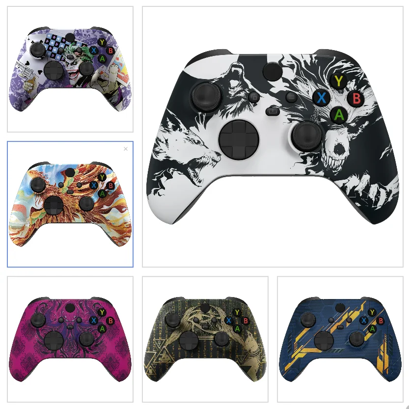 Sarung Cangkang Depan Pelindung Layar Sentuh Lembut Pengganti EXtremeRate untuk Xbox Series X/S (Xbox Core) Pengendali Multi-pola