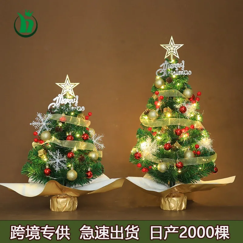 

Tabletop Mini Christmas Tree, Small Festive Decor for Home Office Desk Holiday Decoration