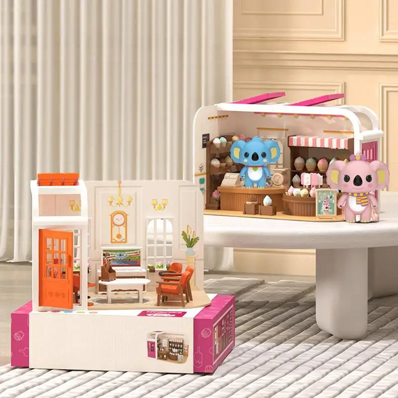 DIY Interactive 3D Doll House Model Dollhouse Making Accessories With Furniture Beginner Friendly Creative Small Cottage Playset