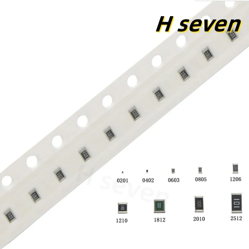 1000pcs 0603 1% SMD Chip Resistor 0R~10M 0R 1R 10R 24R 100R 1K 2K 10K 24K 100K 200K 470K 1M 10M 1/10W