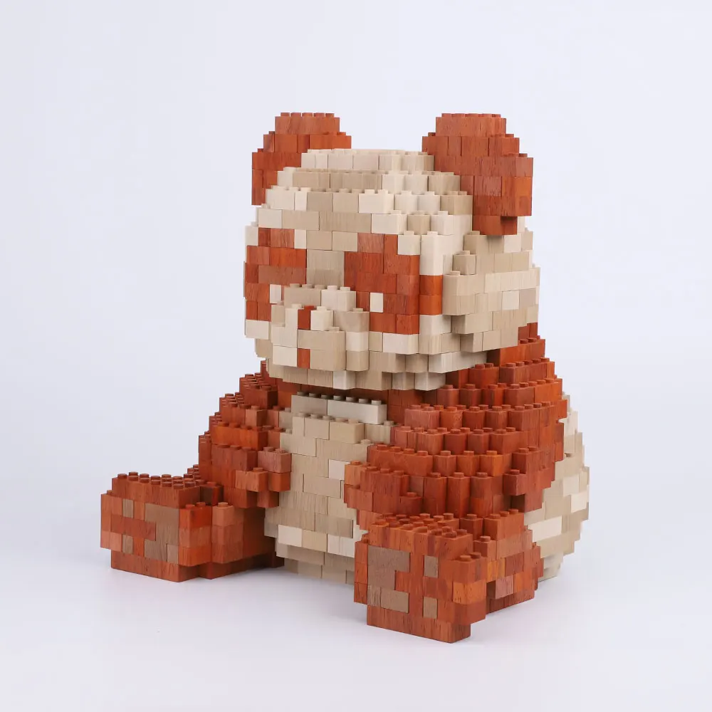 WD0002 Blocchi da costruzione in legno Panda